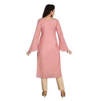Pink embroidered cotton kurtas-and-kurtis 2