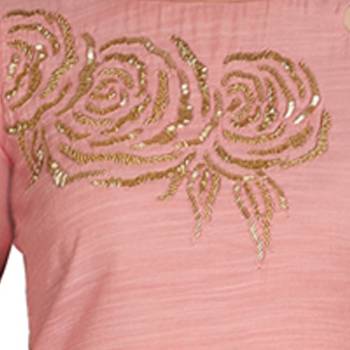 Pink embroidered cotton kurtas-and-kurtis 5