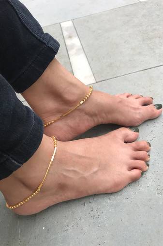 White anklets