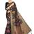 Black woven art silk  saree with blouse