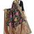 Black woven art silk  saree with blouse