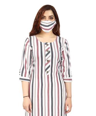 White printed rayon kurtas-and-kurtis 5