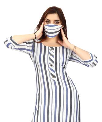 White printed rayon kurtas-and-kurtis 4