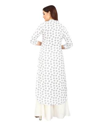 White printed rayon kurtas-and-kurtis 2