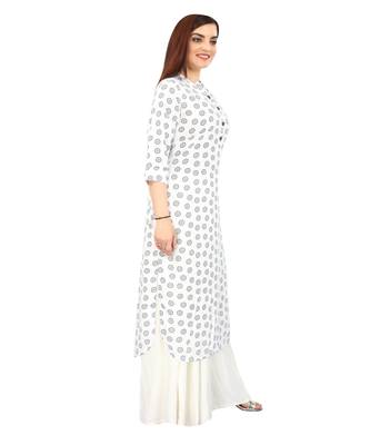 White printed rayon kurtas-and-kurtis 3
