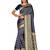 Mehrang Woven Banarasi Silk Blend, Jacquard Saree  (Navy Blue, Gold)