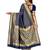 Mehrang Woven Banarasi Silk Blend, Jacquard Saree  (Navy Blue, Gold)