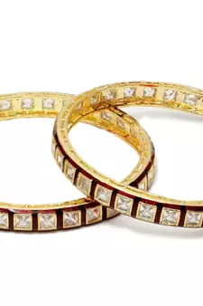  Designer RED meenakari work kundan stone bridal wedding bangle set