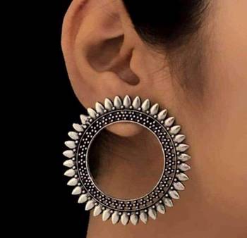 Designer blue stone lotus floral motif danglers-drops stud earrings 2