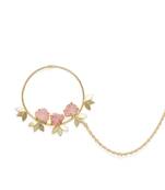 Designer Druzzy Semi Precious Stone bridal wedding nose ring indian style nath 