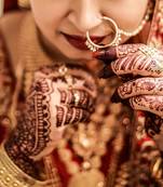 Designer kundan pearl stone bridal wedding nose ring indian style nath with pearl line