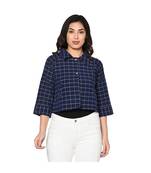 Fabnest Womens cotton handloom cropped jacket