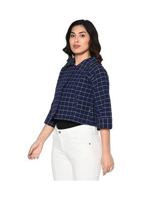 Fabnest Womens cotton handloom cropped jacket 2