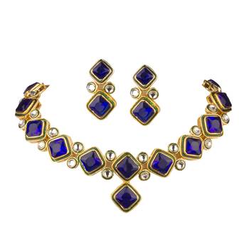Piah Fashion Alloy Necklace Set  jewellery For Women(Gold) 1