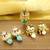 Changeable meenakari jhumki