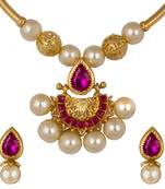 Piah Fashion Alloy  Necklace Set jewellery For Women(Gold)