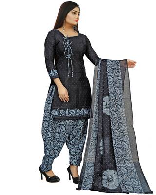 Rajnandini Navy-blue printed cotton salwar 3