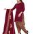 Maroon printed cotton salwar