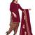 Maroon printed cotton salwar