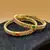 Gold Plated  With Stone Studded Bangles Set of 2 For Women's
