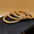 Gold Plated With Green Meenakari Painted Bangles Set of 4 For Women