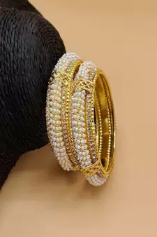 Pearl Bangle Set for Women