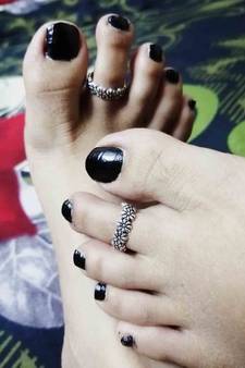 Silver toe-rings