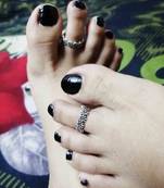 Silver toe-rings