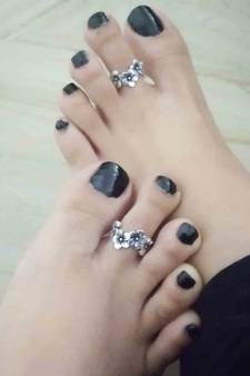 Silver toe-rings