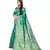 teal green  art silk with  zari work  sarees
