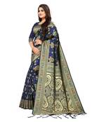 blue artsilk zariwork  sarees