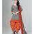 grey unstitched printed cotton dress material