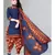 blue unstitched cotton printed dress material