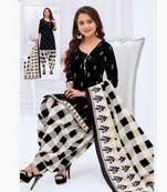 black synthetic dress-materials