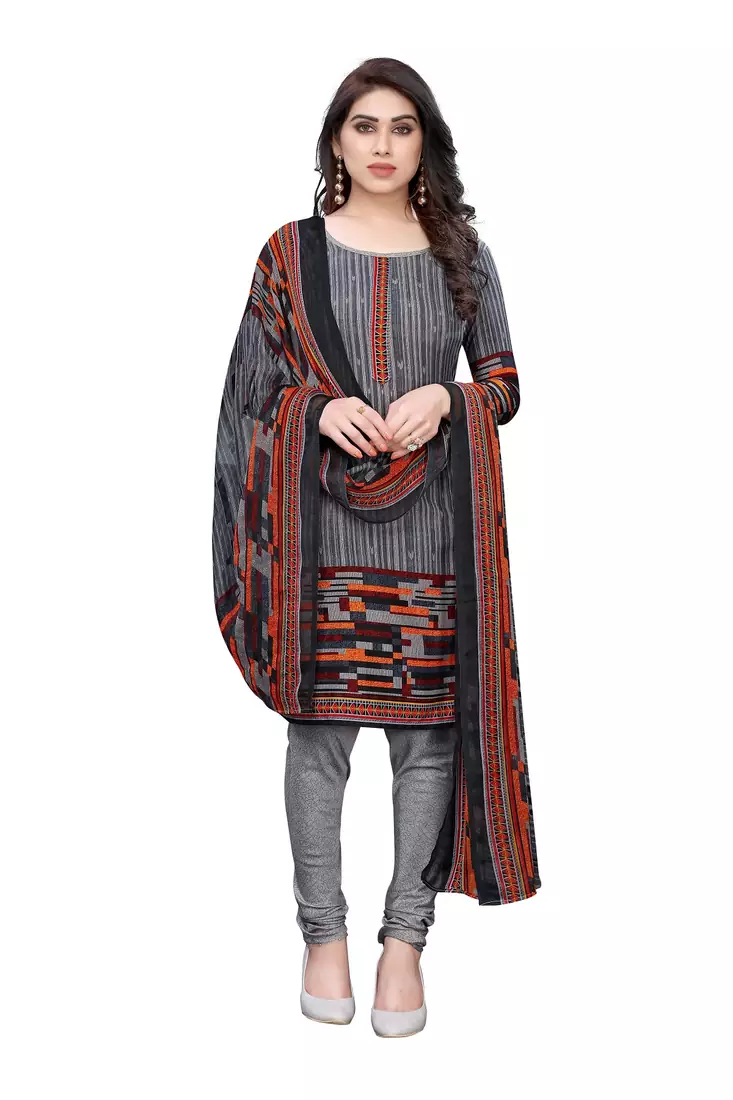 multicolor synthetic dress-materials