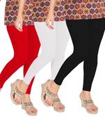 Multicolor plain silk leggings