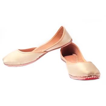 Peppithreads Ethnic Genuine Leather Soild Flats for Ladies Design No A 2