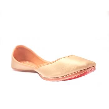 Peppithreads Ethnic Genuine Leather Soild Flats for Ladies Design No A 3