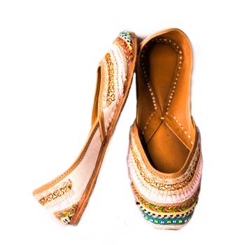 Peppithreads Ethnic Genuine Leather Embroidered Flats for Ladies 4