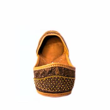 Peppithreads Ethnic Genuine Leather Embroidered Flats for Ladies 4