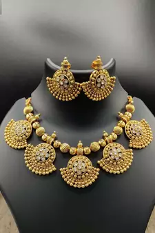 South Indian Traditional Necklace Set