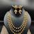 Gold Plated Stone Studded 3  Layer Necklace Set