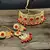 Gold plated Red Stone Studded Choker Necklace Set