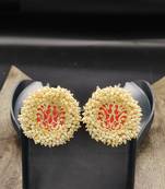 Gold Plated Polki Studs