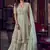 Baby Blue Net Embroidery Sharara Style Suit