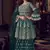 Teal Blue Net Embroidery Sharara Style Suit