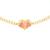 Mi Amore Enameled Geometric Heart Necklace