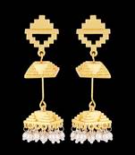 Baori Pearls Embellished Textured Earrings