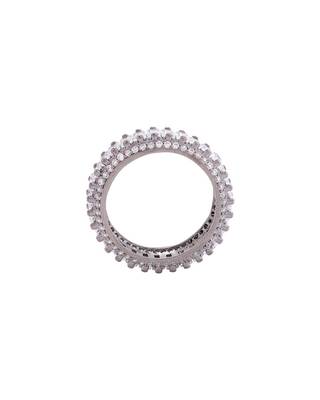 Cluster Setting Zircon Gems Band Ring 2
