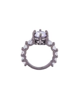 Zircon Gems Adorned Statement Ring 2